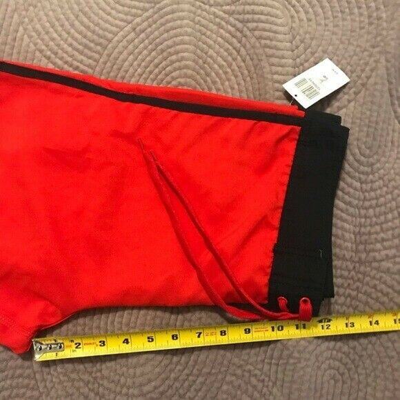 Hot Topic NWT "It" Men's Small Lover Loser Board Shorts Red Black Swimwear - Picture 8 of 9